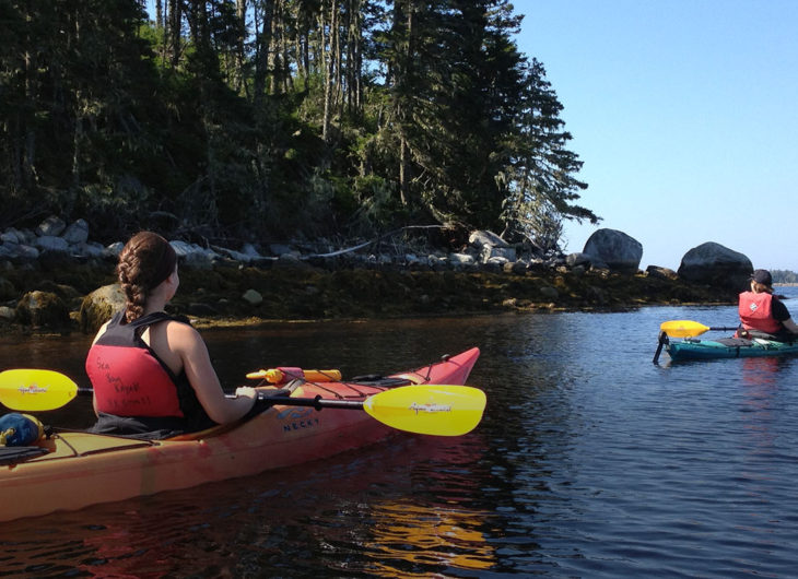 Kayaking Along The Coast